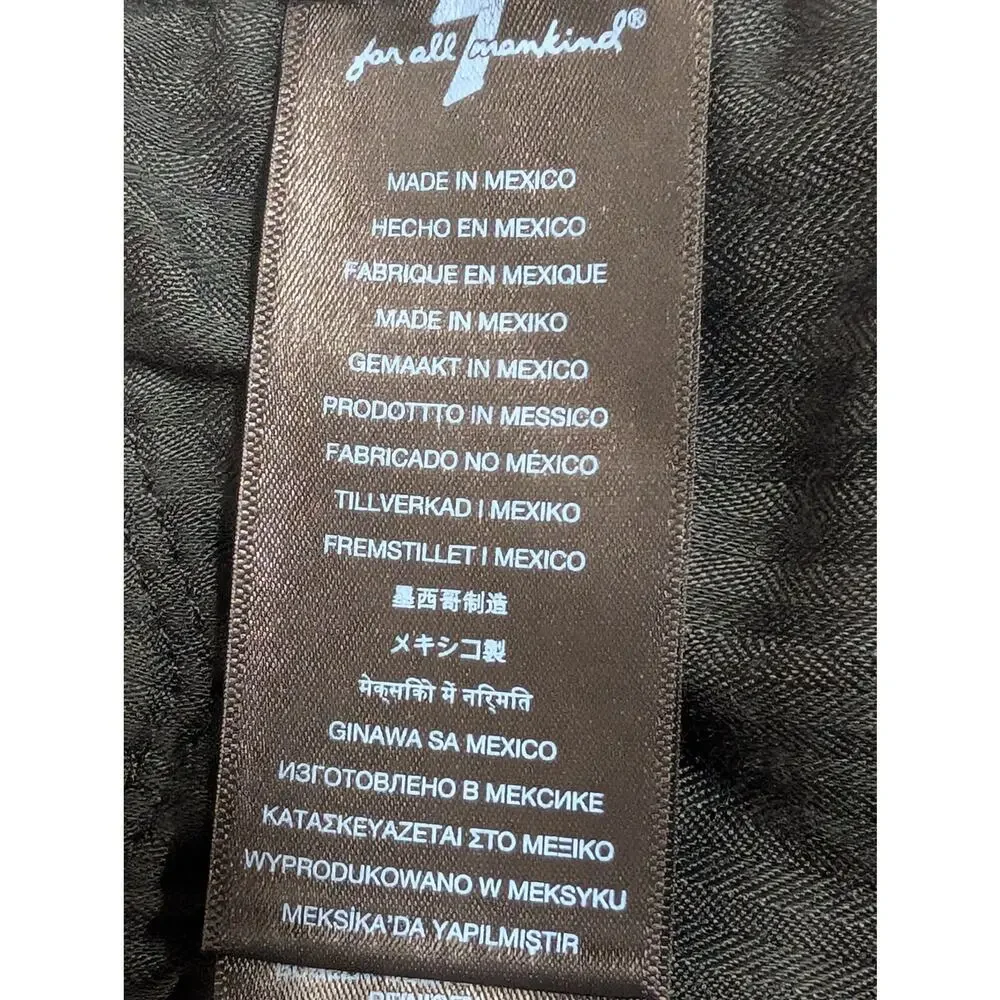 7 for All Mankind Jeans Women's 29 Black Aubrey b(air) High Rise Skinny(0620)